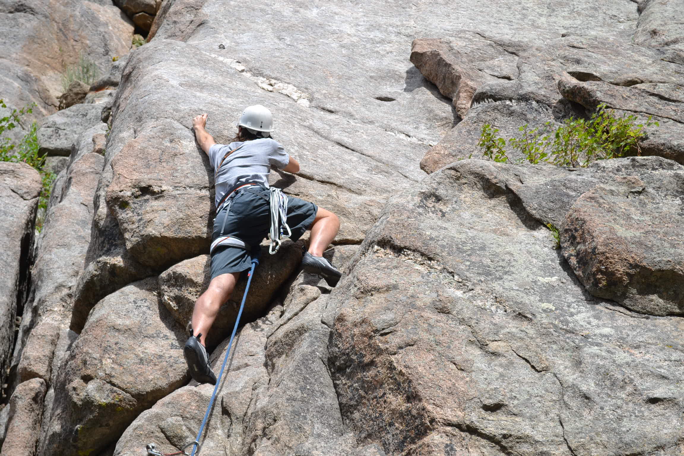 Dylan climbing in Colorado