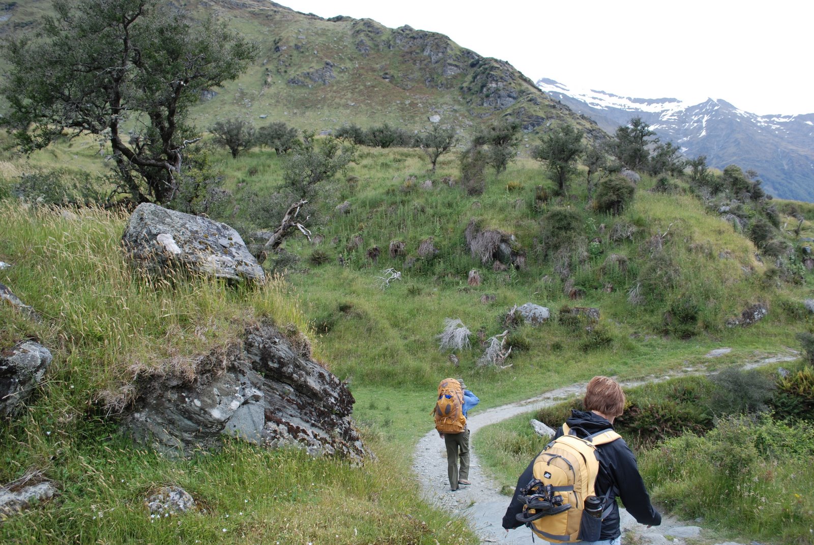 Jack and Mary tramping in New Zealand